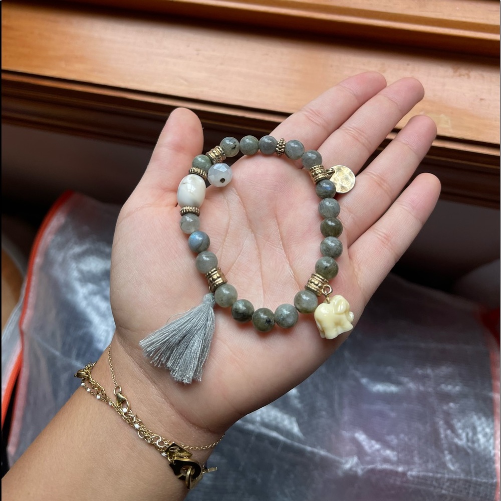 Cute beaded charm bracelet